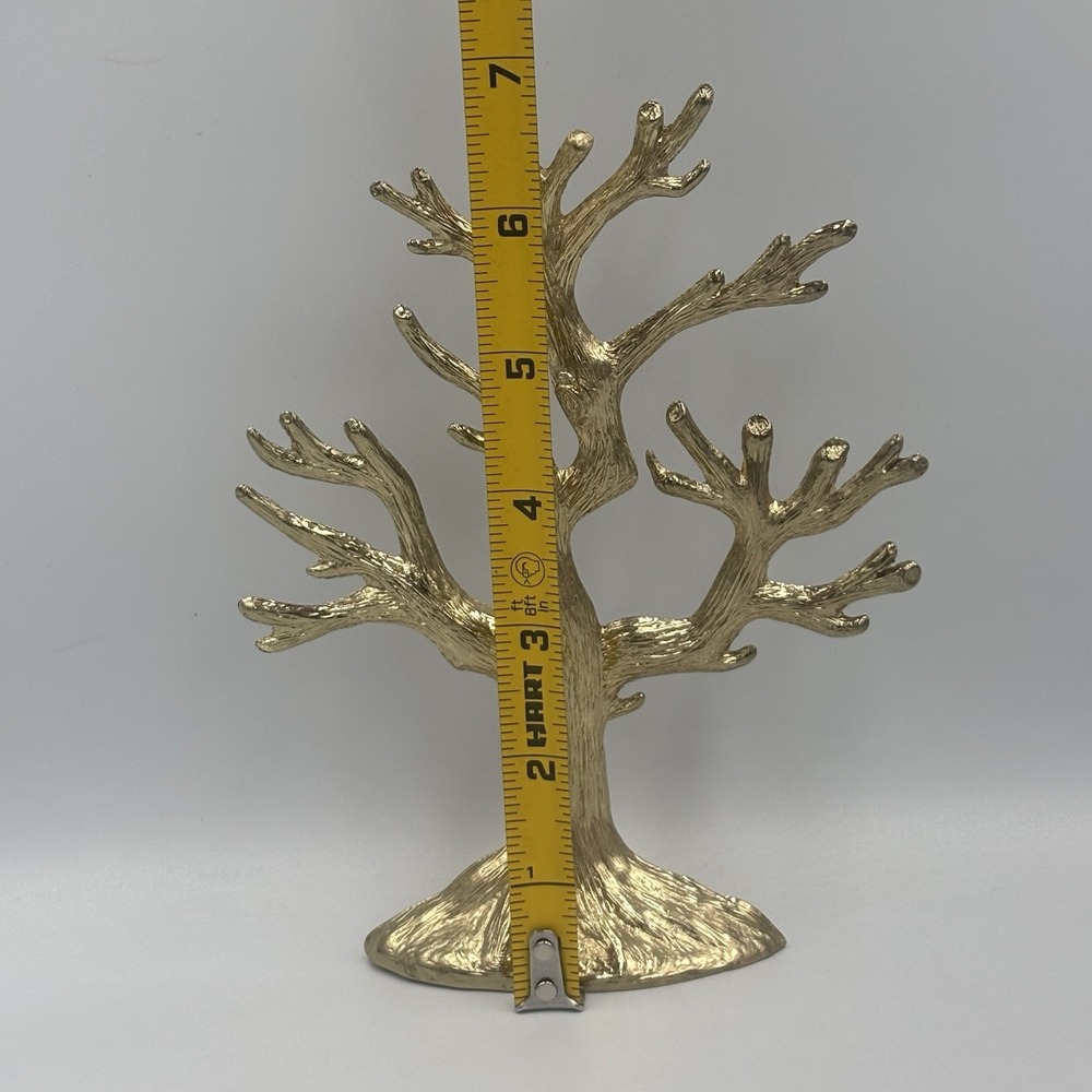 Vintage 1970's Cast Metal Gold Finish Jewelry Charms Accessory Tree BY SEARS - Picture 4 of 9